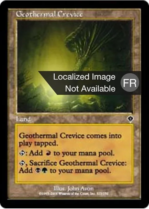 Crevasse bouillonnante