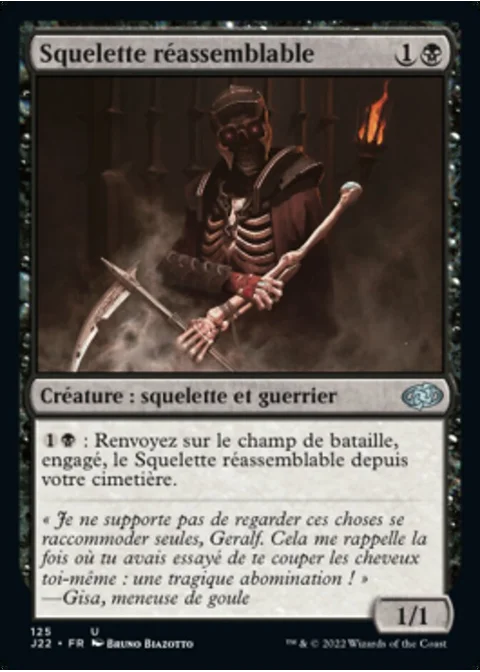 Squelette réassemblable