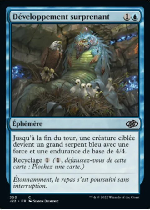 Développement surprenant