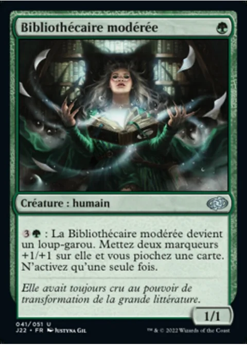 Bibliothécaire modérée