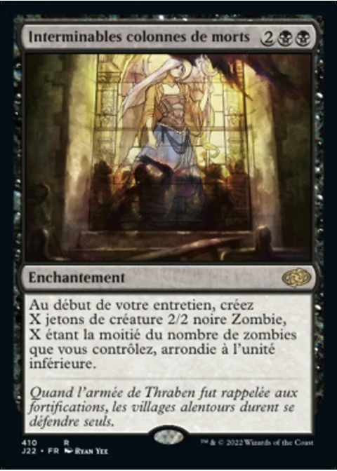 Interminables colonnes de morts