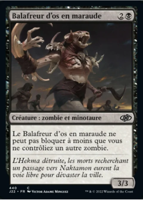 Balafreur d'os en maraude