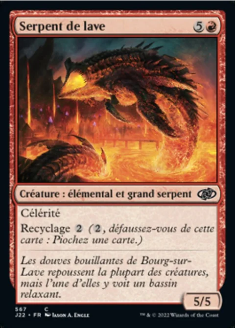 Serpent de lave
