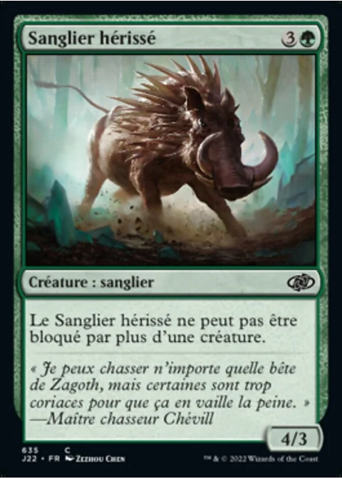 Sanglier hérissé