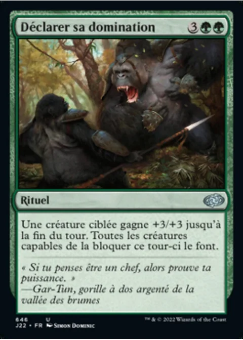 Déclarer sa domination