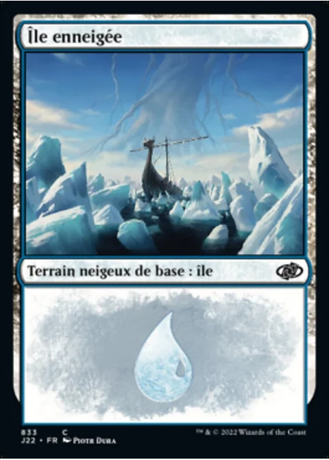 Île enneigée