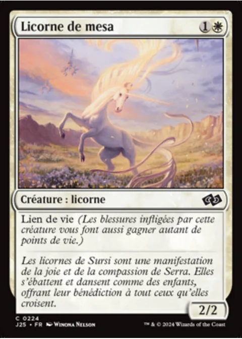 Licorne de mesa