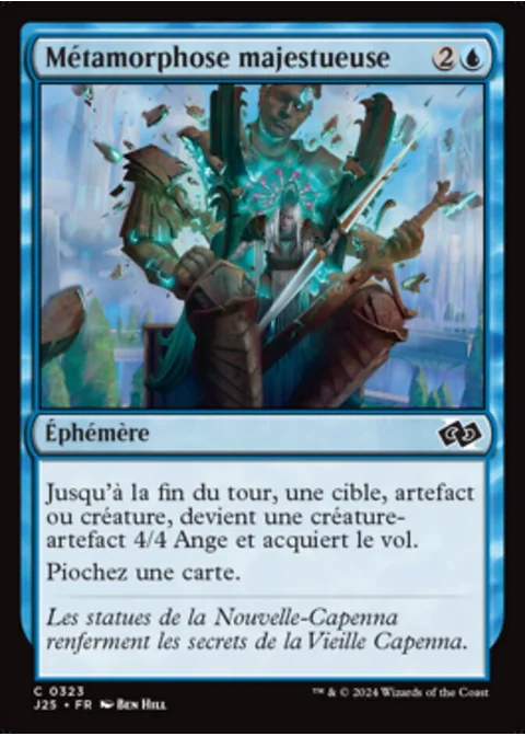 Métamorphose majestueuse