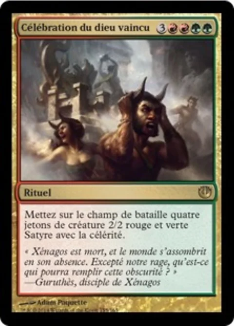 Célébration du dieu vaincu