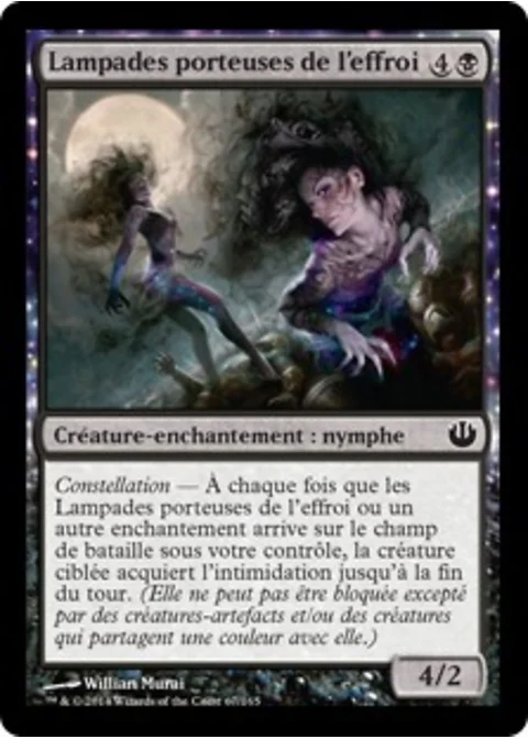 Lampades porteuses de l'effroi