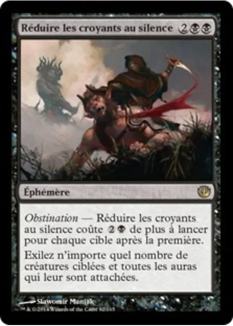 Réduire les croyants au silence