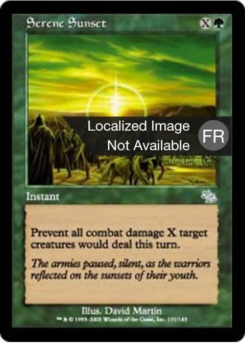 Coucher de soleil serein