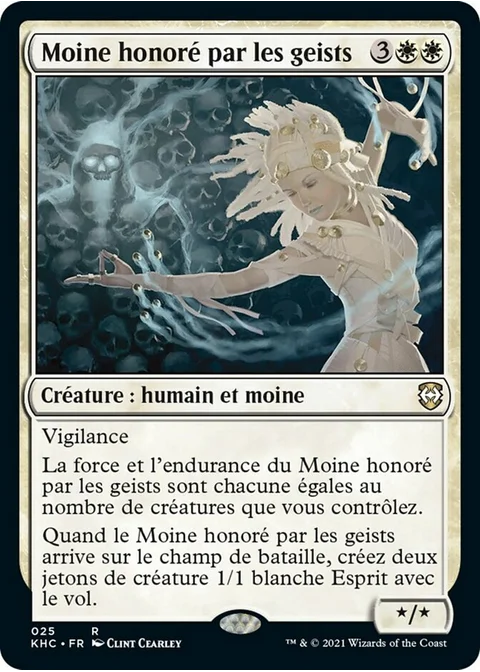 Moine honoré par les geists