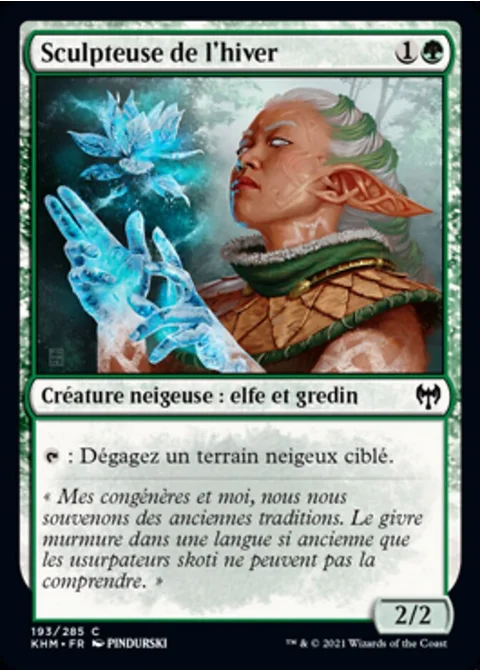 Sculpteuse de l'hiver