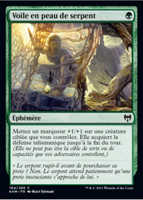 Voile en peau de serpent