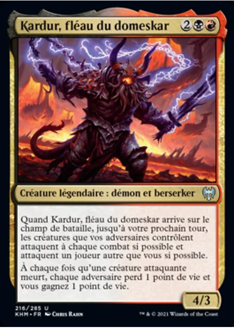 Kardur, fléau du domeskar