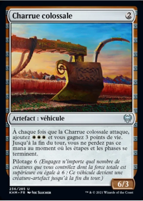 Charrue colossale