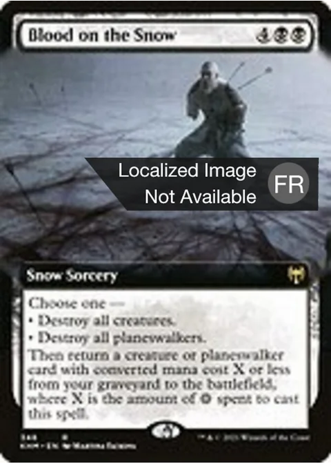 Du sang sur la neige