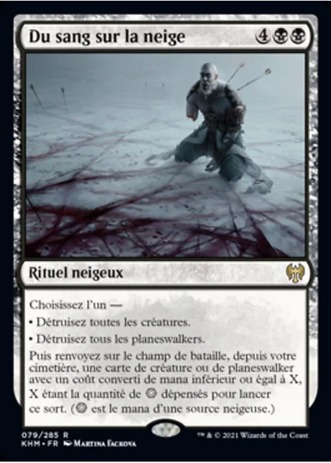 Du sang sur la neige