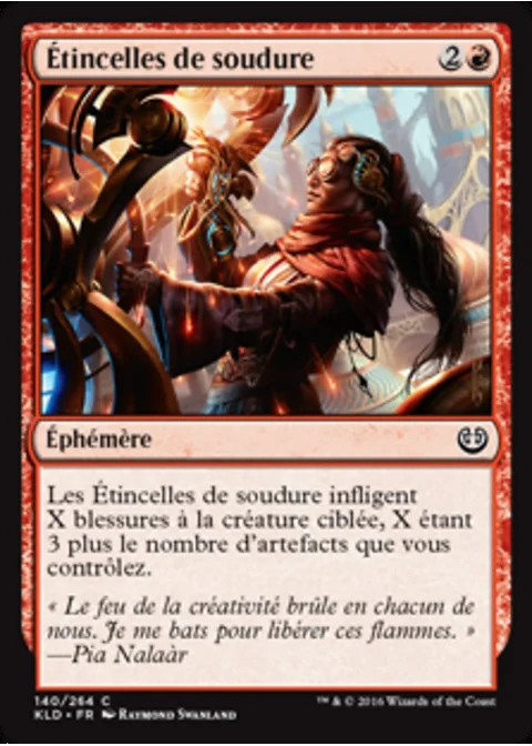 Étincelles de soudure