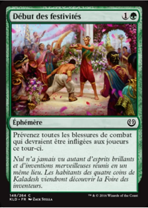 Début des festivités