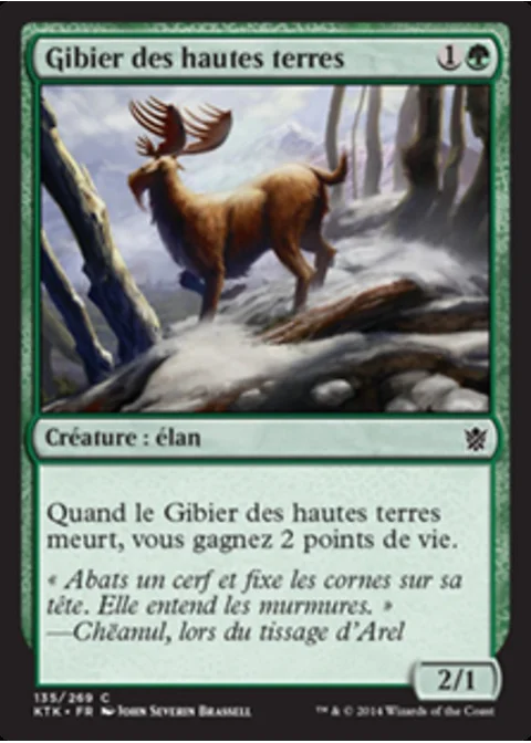 Gibier des hautes terres