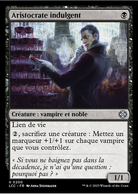 Aristocrate indulgent