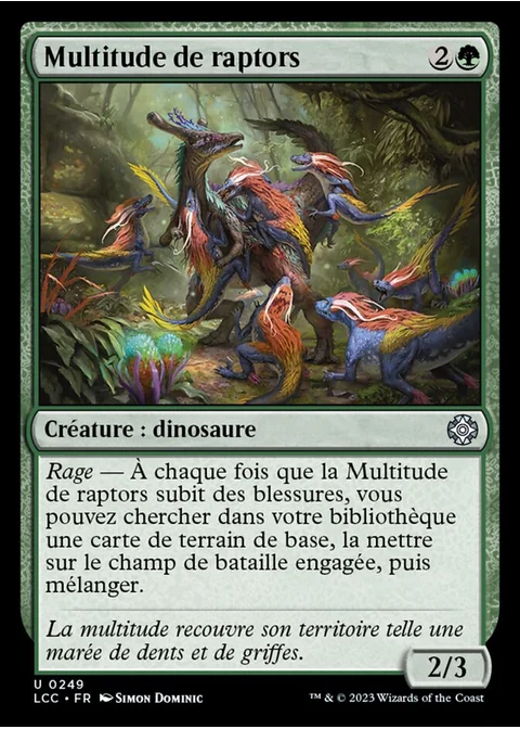 Multitude de raptors