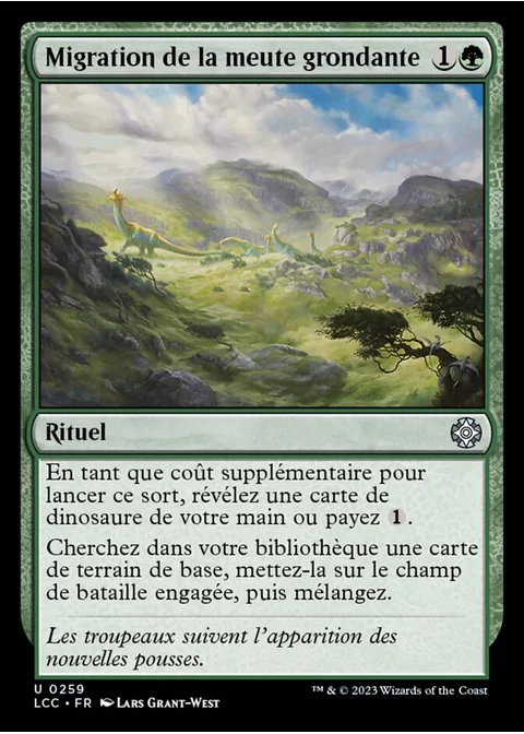 Migration de la meute grondante