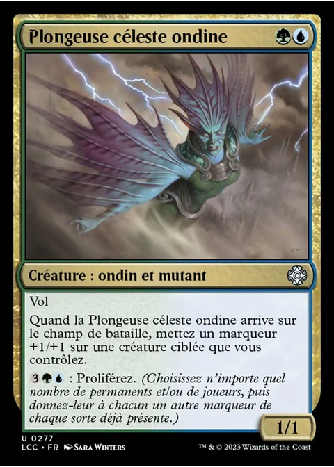 Plongeuse céleste ondine