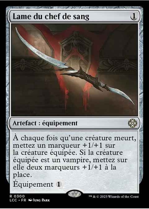 Lame du chef de sang