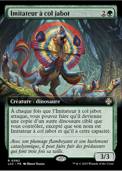 Imitateur à col jabot