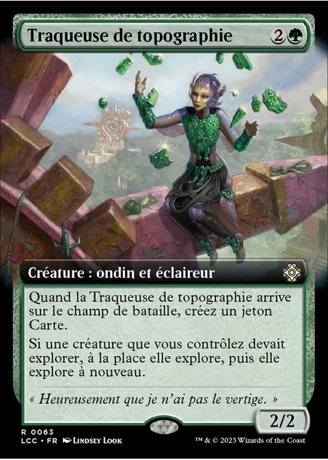 Traqueuse de topographie