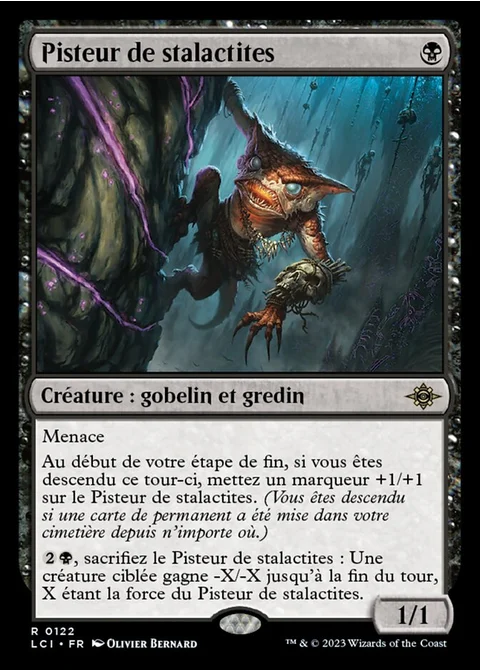 Pisteur de stalactites