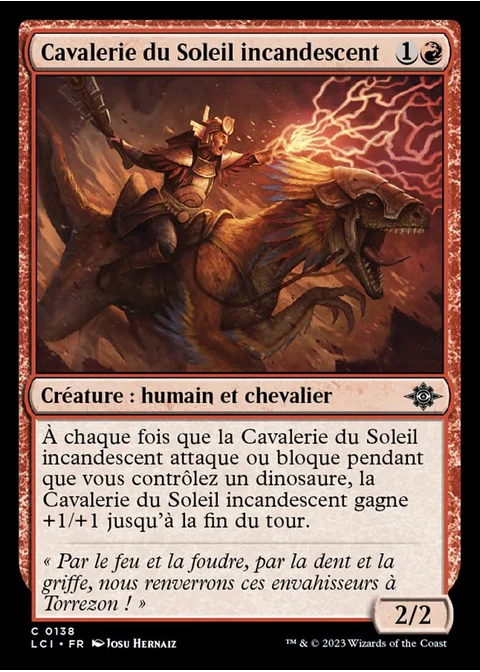 Cavalerie du Soleil incandescent
