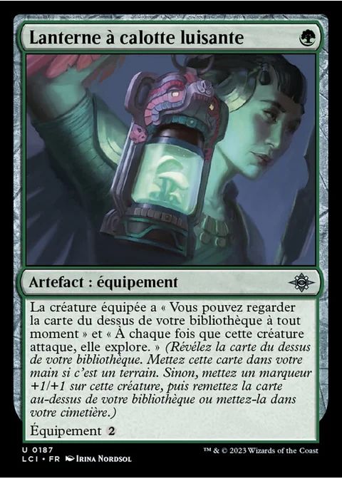 Lanterne à calotte luisante