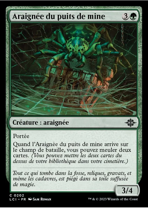 Araignée du puits de mine
