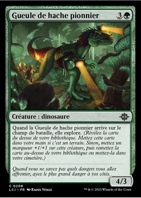 Gueule de hache pionnier