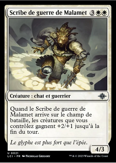 Scribe de guerre de Malamet