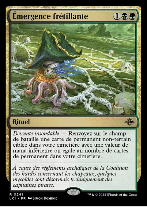 Émergence frétillante