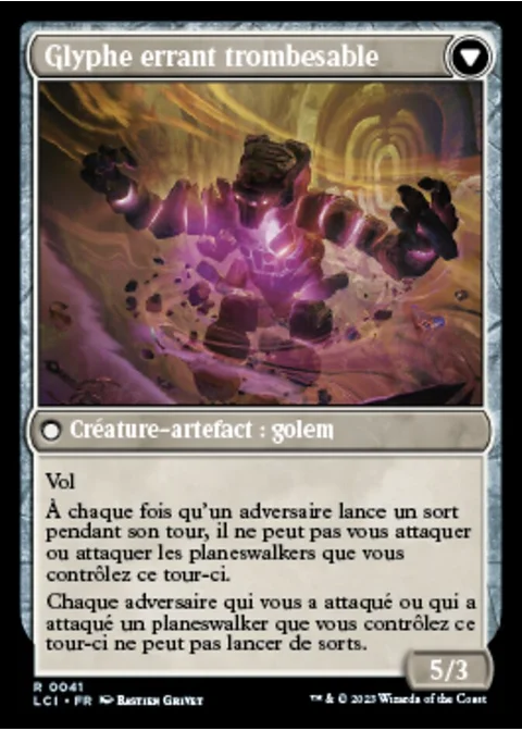 Glyphe errant trombesable