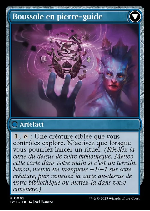 Boussole en pierre-guide