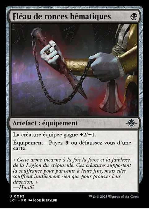 Fléau de ronces hématiques