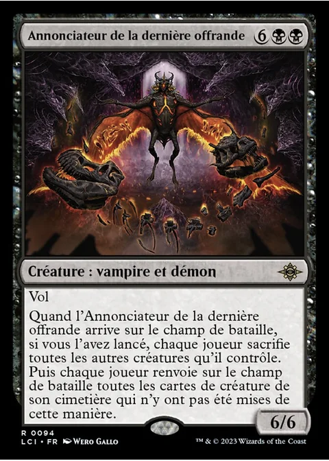 Annonciateur de la dernière offrande