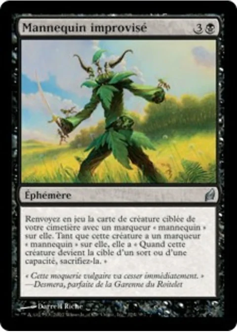 Mannequin improvisé