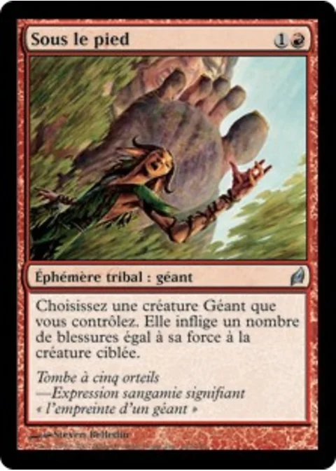 Sous le pied