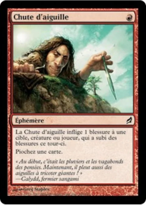 Chute d'aiguille