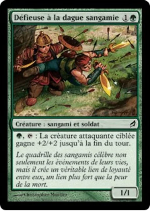 Défieuse à la dague sangamie