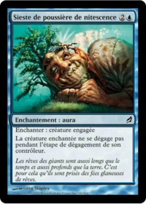 Sieste de poussière de nitescence