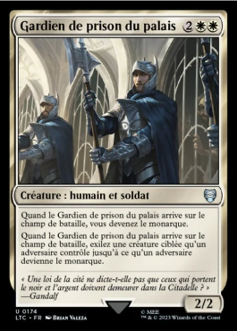 Gardien de prison du palais